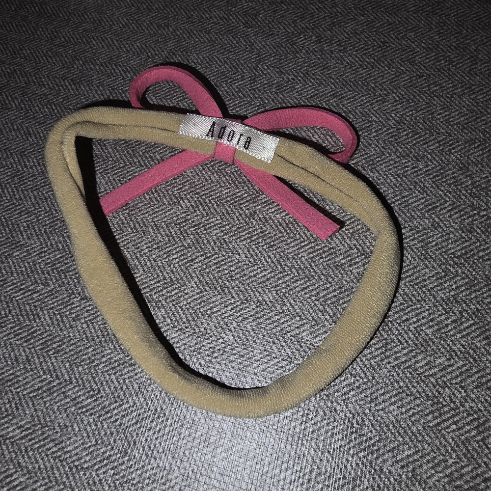 Adora Pink and Tan Headband